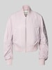 Marc O'Polo Relaxed Fit Bomberjacke mit gerippten Abschlüssen Lavender