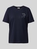 s.Oliver RED LABEL T-shirt met motiefprint Marineblauw