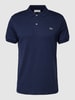 Lacoste Poloshirt mit Logo-Stitching Marineblau