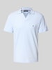 Tommy Hilfiger Regular Fit Poloshirt aus reiner Baumwolle Hellblau Melange