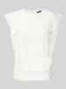 s.Oliver BLACK LABEL Regular Fit Bluse aus Spitze Offwhite