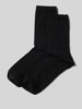 BOSS Socken mit Label-Stitching Modell 'Monogram' im 2er-Pack Black