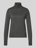 s.Oliver RED LABEL Regular Fit Rollkragenpullover aus Viskose-Mix Mittelgrau Melange