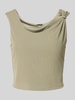 Guess Crop Top in Ripp-Optik Modell 'AIMEE' Schilf