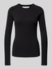 G-Star Raw Slim Fit Longsleeve in Ripp-Optik Black