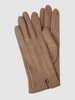 EEM Touchscreen-Handschuhe in Veloursleder-Optik Taupe
