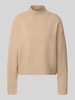 Neo Noir Turtleneck-Pullover mit Woll-Anteil und Rundhalsausschnitt Beige