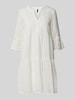 Vero Moda Regular Fit Spitzenkleid aus Baumwoll-Mix Modell 'HONEY' Offwhite