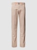 MCNEAL Slim Fit Chino mit Strukturmuster Beige