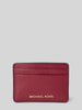 MICHAEL Michael Kors Kartenetui mit Label-Applikation Modell 'JET SET' Bordeaux