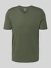 s.Oliver RED LABEL Regular Fit T-Shirt aus reiner Baumwolle Oliv
