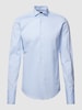 BOSS Slim Fit Business-Hemd mit Kentkragen Modell 'HANK' Bleu