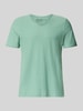 MCNEAL T-Shirt mit V-Ausschnitt und Rollsaum Hellgruen