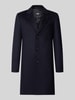 BOSS Slim Fit Mantel aus Woll-Kaschmir-Mix Modell 'H-Hyde-264' Marine