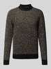 Jack & Jones Gebreide pullover met labeldetail, model 'COSPACE' Zwart