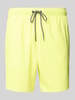 Puma Regular Fit Badehose mit Reißverschlusstasche Gelb