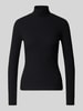 HUGO Slim fit turtleneck van katoenmix, model 'DRIZA' Zwart