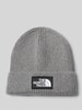 The North Face Beanie in Ripp-Optik Mittelgrau Melange