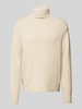 SELECTED HOMME Strickpullover mit Rollkragen Modell 'CODY' Offwhite