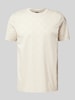 JOOP! Collection T-shirt met all-over labelprint, model 'Panos' Offwhite