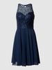 Laona Cocktailkleid mit Pailletten Dunkelblau