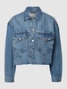 REVIEW Jeansjacke im Used-Look Blau