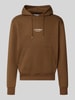 JACK & JONES Regular Fit Hoodie aus Baumwoll-Mix Modell 'Soho' Hellbraun