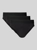 MCNEAL Slip mit Label-Bund im 3er-Pack Black