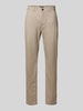 MCNEAL Stoffen broek met achterzakken Beige