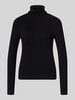 Christian Berg Woman Regular Fit Rollkragenpullover aus reinem Kaschmir Black