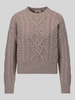 Weekend Max Mara sweter o kroju regular fit z czystej żywej wełny model 'ALBEN' Jasnobrązowy