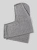 Christian Berg Woman Balaclava aus reinem Kaschmir mit offener Front Graphit Melange