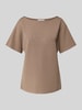 Christian Berg Woman Sweatshirt mit 1/2-Arm Mittelbraun