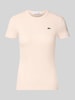 Lacoste slim fit T-shirt van zuiver katoen model 'TF5538' Lichtroze