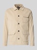 Zuitable Regular Fit Overshirt mit Umlegekragen Modell 'John' Beige