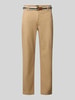 Scotch & Soda Chino mit Gürtel und Eingrifftaschen Modell 'WARREN' Beige