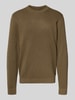 Jack & Jones Premium Strickpullover mit Rundhalsausschnitt Modell 'MILANO' Khaki