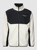 Lindbergh Sweatjacke mit Stehkragen Weiss