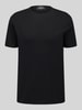 Strellson T-Shirt mit leicht abgerundetem Saum Black