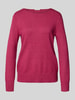 Christian Berg Woman Strickpullover mit U-Boot-Ausschnitt Fuchsia Melange