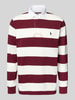 Polo Ralph Lauren Sweatshirt met polokraag en labelstitching Donkerrood