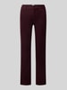 Brax Tapered Fit Cordhose aus Baumwoll-Mix Modell 'MILEY' Aubergine