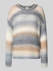 Milano Italy Strickpullover aus Woll-Mix mit Rundhalsausschnitt Offwhite