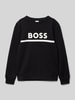 Boss Sweatshirt mit Label-Print Black