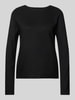 Pieces Regular Fit Strickpullover mit überschnittenen Schultern Modell 'BREE' Black