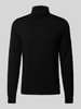 Fynch-Hatton Rollkragenpullover mit Rollkragenpullover Black