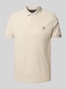MCNEAL Poloshirt met labelstitching Zand