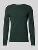 MCNEAL Longsleeve mit geripptem Rundhalsausschnitt Bottle Melange