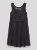 Happy Girls Kleid mit Spitzenbesatz Schwarz
