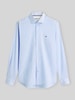 Tommy Hilfiger Koszula biznesowa o kroju slim fit z wyhaftowanym logo Błękitny